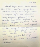 Doktorum beni Dr. Süleyman beye yönlendirdi.
